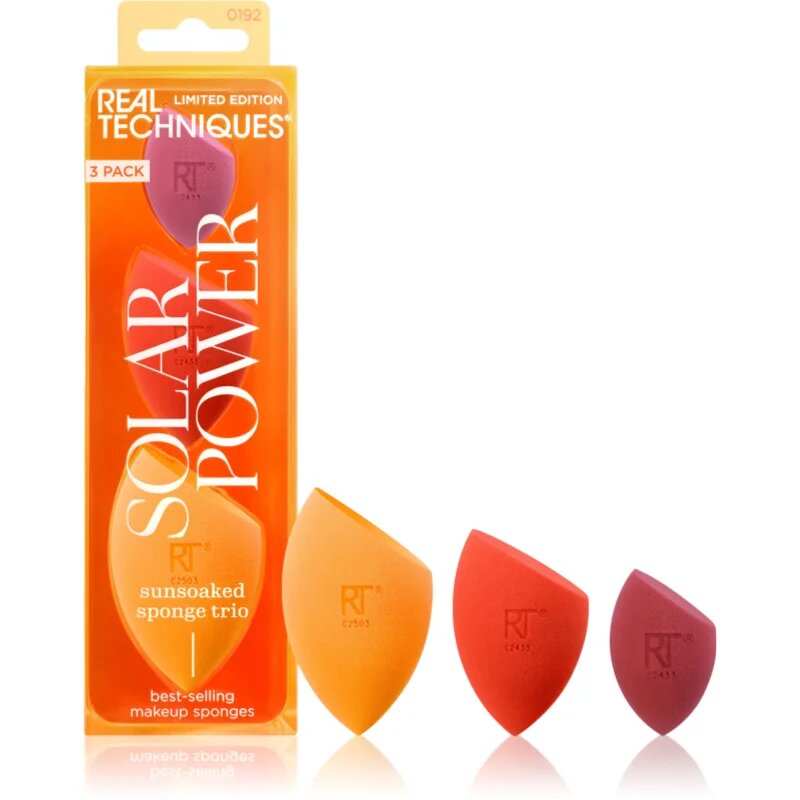 Real Techniques Solar Power Sponge Trio set aplicatoare 3 buc