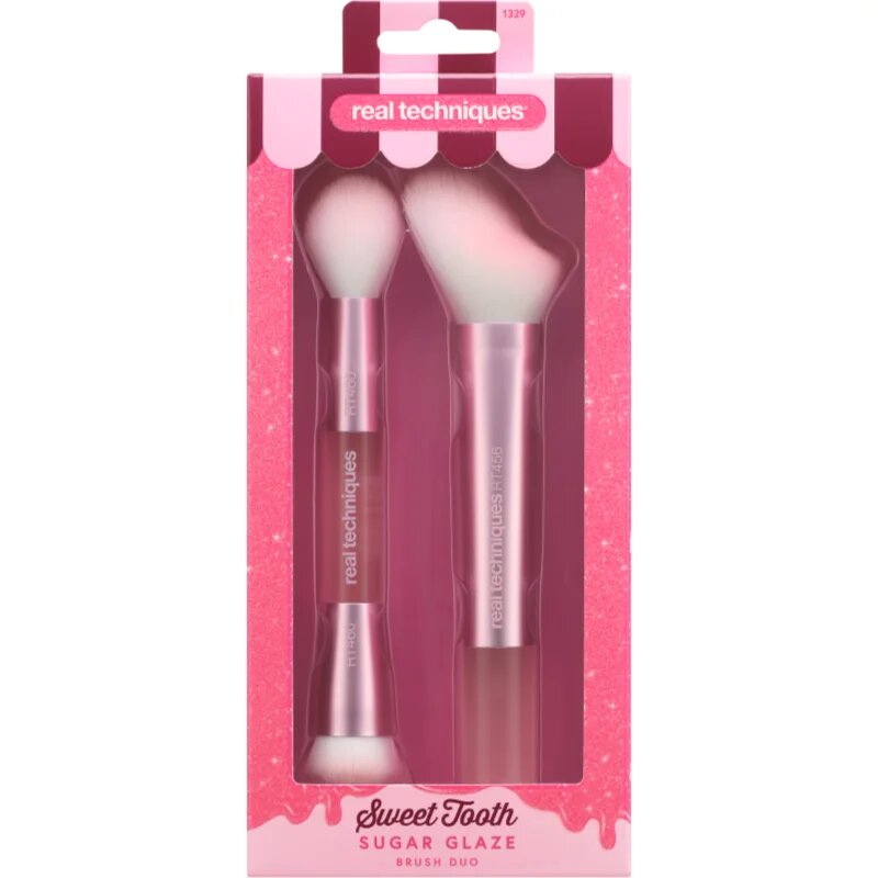 Real Techniques Sweet Tooth Sugar Glaze set perii machiaj faciale