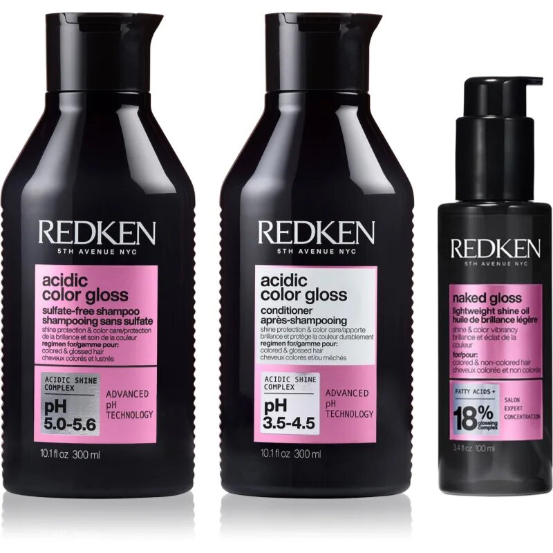 Redken Acidic Color Gloss set pentru protecția culorii