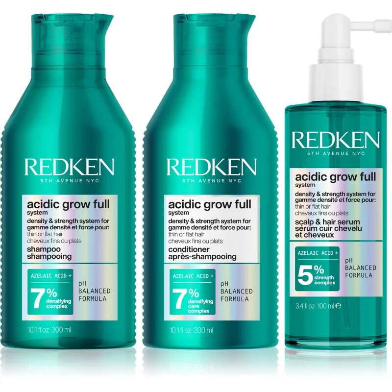 Redken Acidic Grow Full System set pentru a restabili densitatea parului