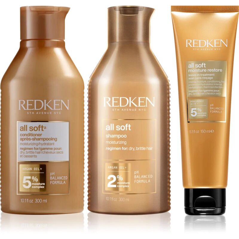 Redken All Soft ambalaj economic pentru par uscat
