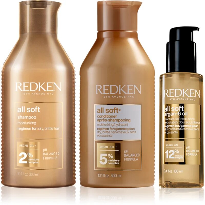 Redken All Soft set pentru par uscat si fragil