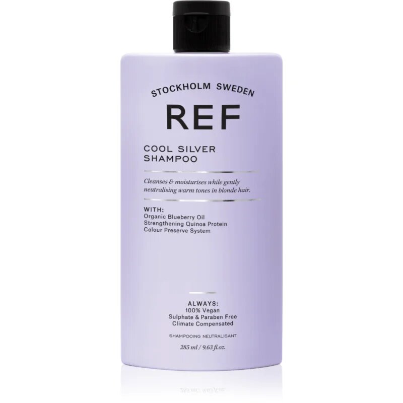 REF Cool Silver Shampoo Sampon argintiu neutralizeaza tonurile de galben 285 ml