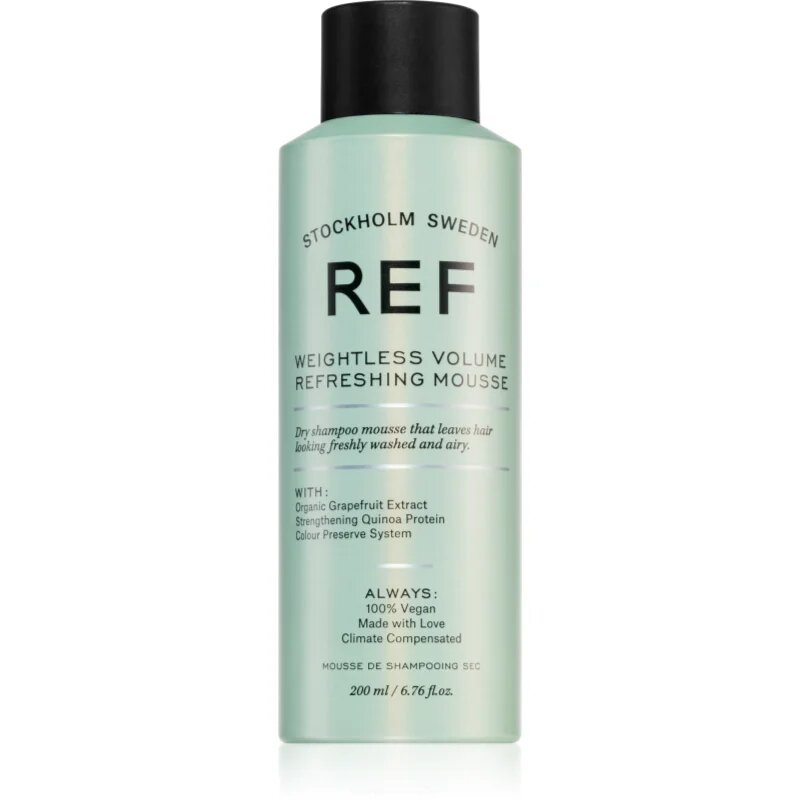 REF Weightless Volume reshing Mousse șampon uscat cremos pentru volum 200 ml