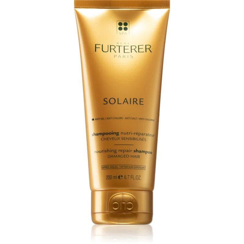 Solaire sampon hranitor pentru parul deteriorat de efectele solare clor si sare 200 ml