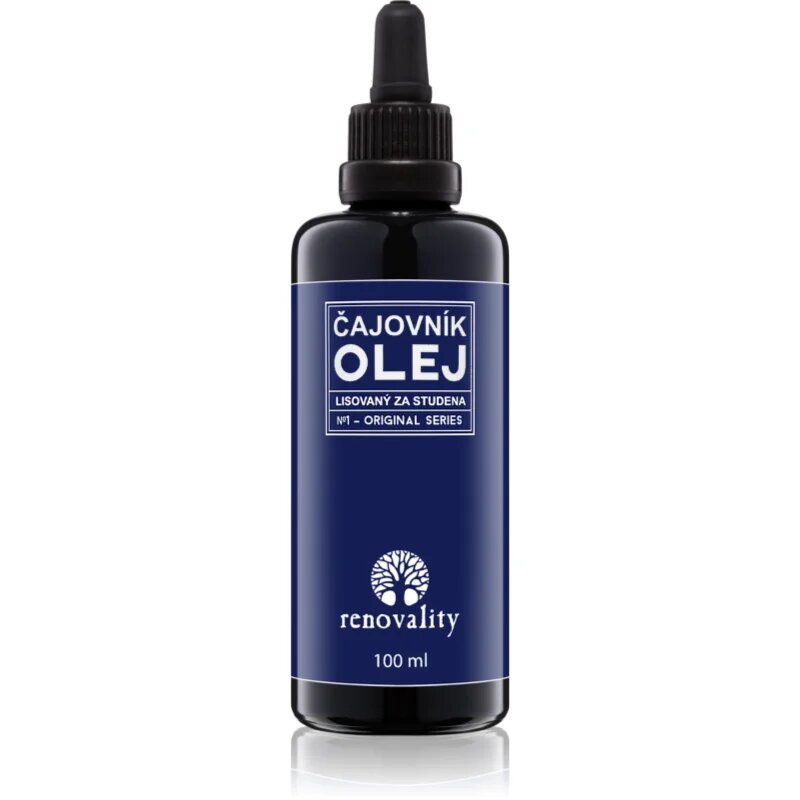 Renovality Original Series Cold-Pressed Tea Tree Oil ulei facial pentru ten matur 100 ml