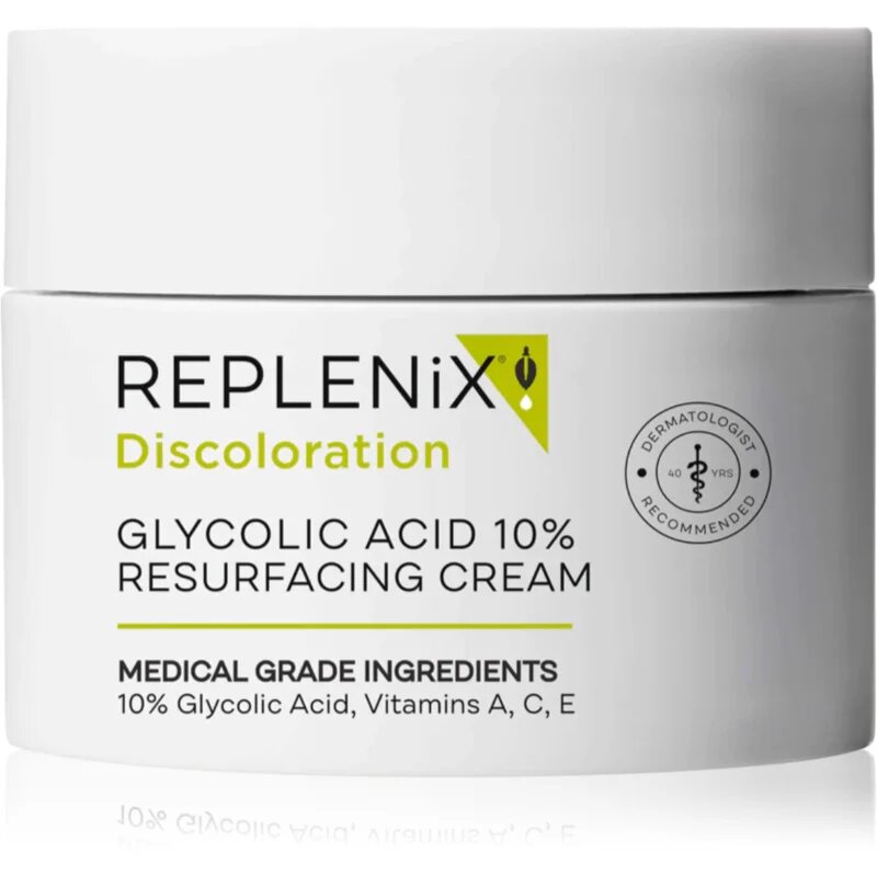 Replenix Discoloration cremă pentru față cu acid glicolic 50 g