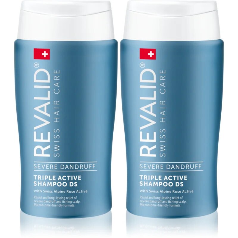 Revalid Triple Active Shampoo DS Duo Pack set anti matreata