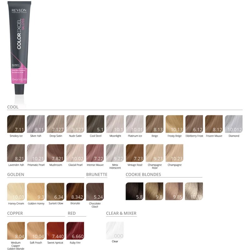 Revlon Professional Color Excel Acidic Gloss Treatment vopsea de păr demipermanentă fără amoniac culoare 10.012 70 ml