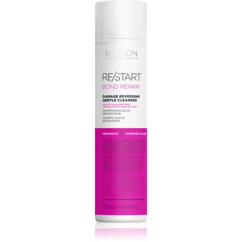 Revlon Professional Re/Start BOND REPAIR Damage Reversing Gentle Cleanser șampon regenerator pentru par deteriorat 250 ml