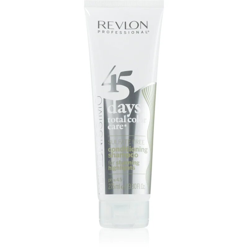 Revlon Professional Revlonissimo Color Care Șampon și balsam 2 în 1 pentru părul grizonat și alb fără sulfat 275 ml