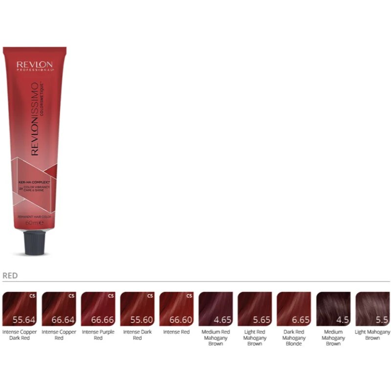 Revlon Professional Revlonissimo Colorsmetique Red Shades Culoare permanenta pentru par pentru nuante de par roscat 5.65 60 ml