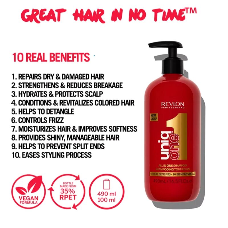 Revlon Professional UniqOne All In One Classsic sampon hranitor pentru toate tipurile de păr 490 ml