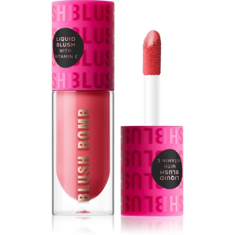 Revolution Blush Bomb blush cremos culoare Savage Coral 4.6 ml