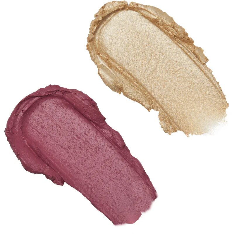 Revolution Blush & Highlight blush cremos și iluminator stick culoare Mauve Glow 2x4.3 g
