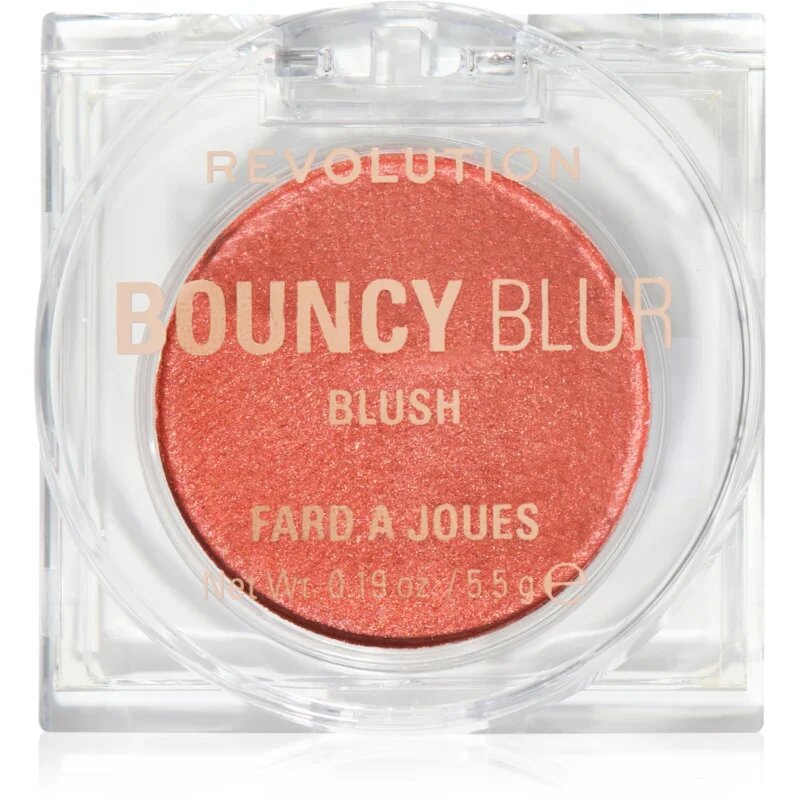 Revolution Bouncy Blur blush cu efect iluminator culoare Paprika Pop Soft Bronze 5.5 g