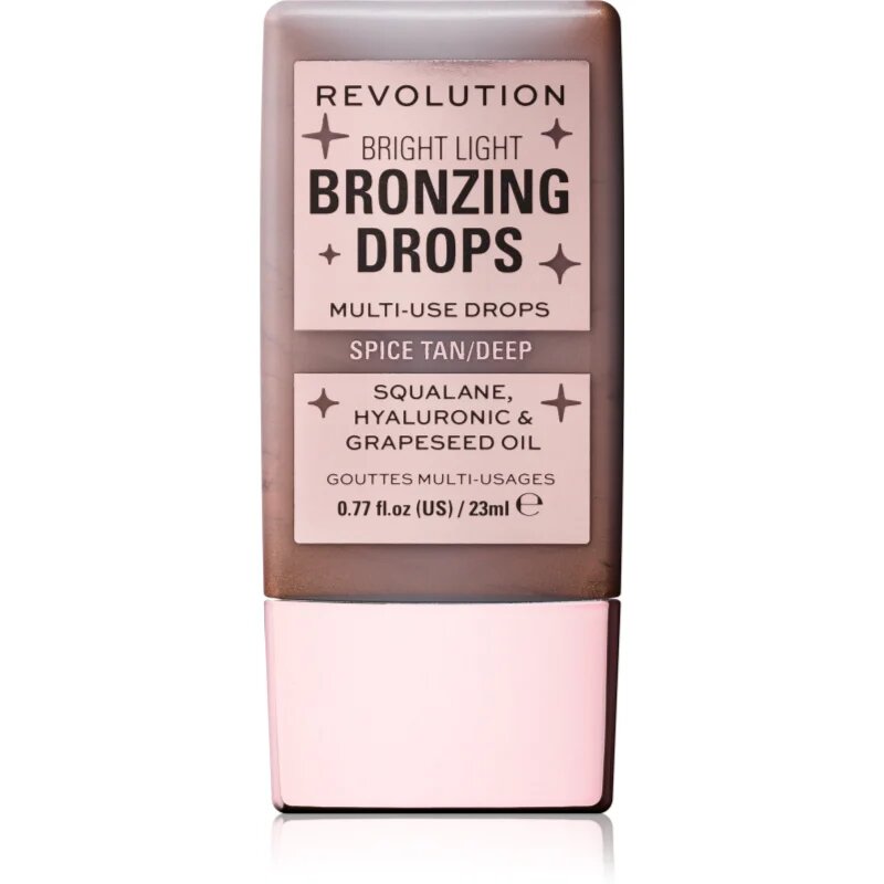 Revolution Bright Light Bronzing Drops crema bronzanta culoare Deep Bronze Spice 23 ml