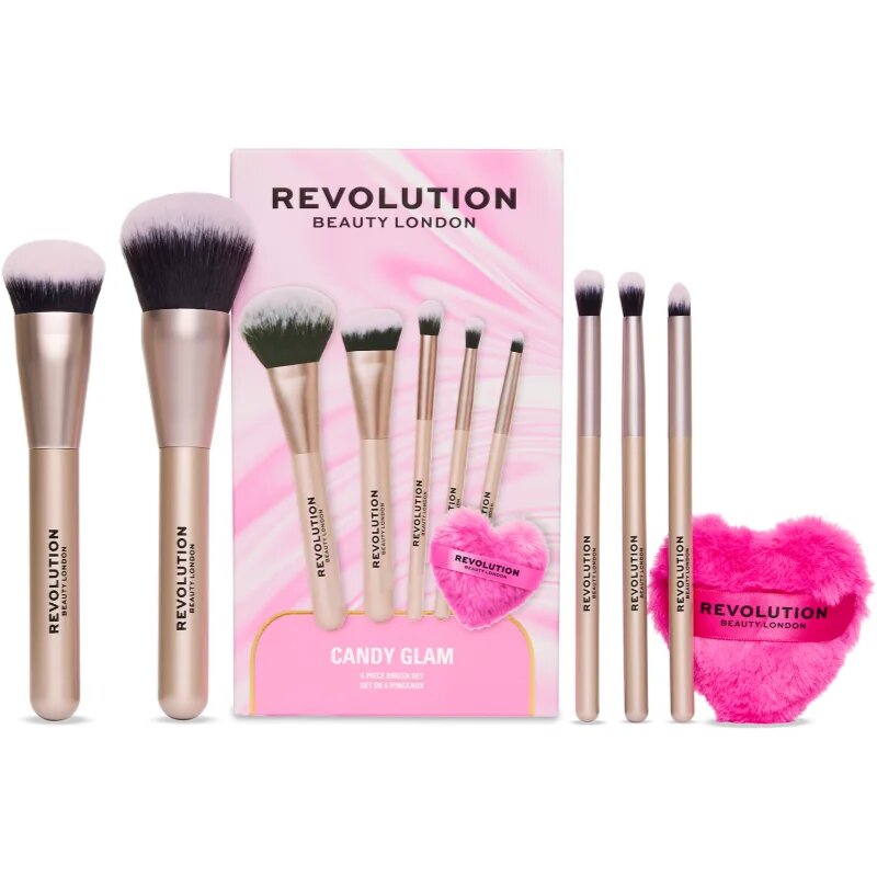 Revolution Candy Glam Brush Set set perii machiaj 1 buc