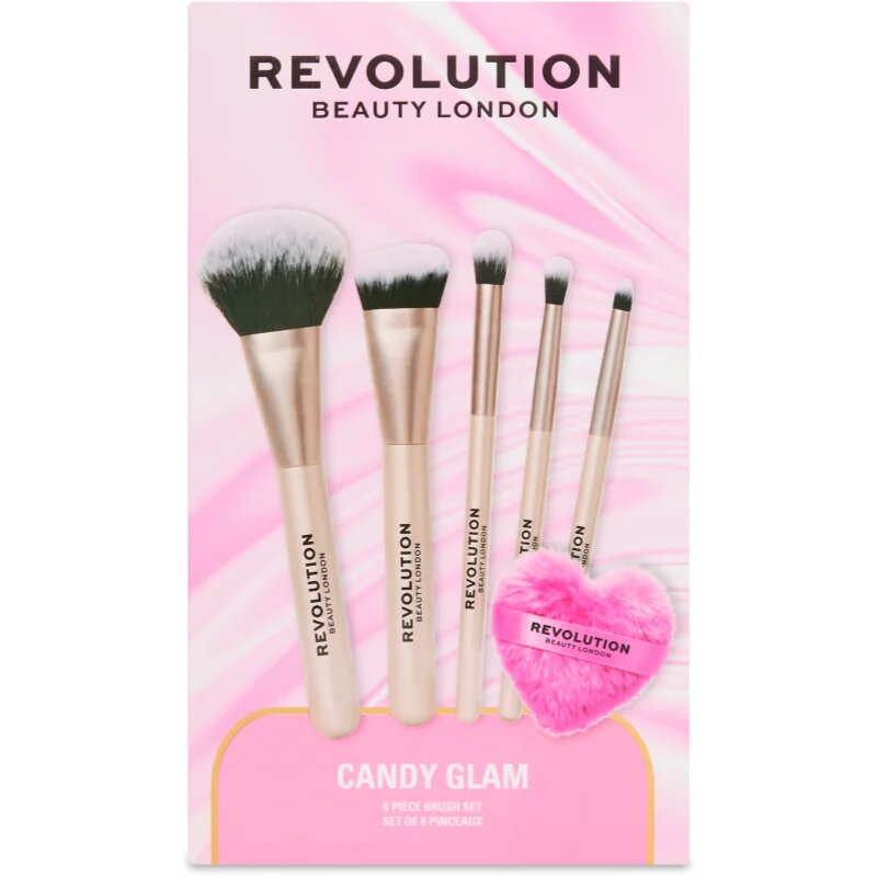Revolution Candy Glam Brush Set set perii machiaj 1 buc