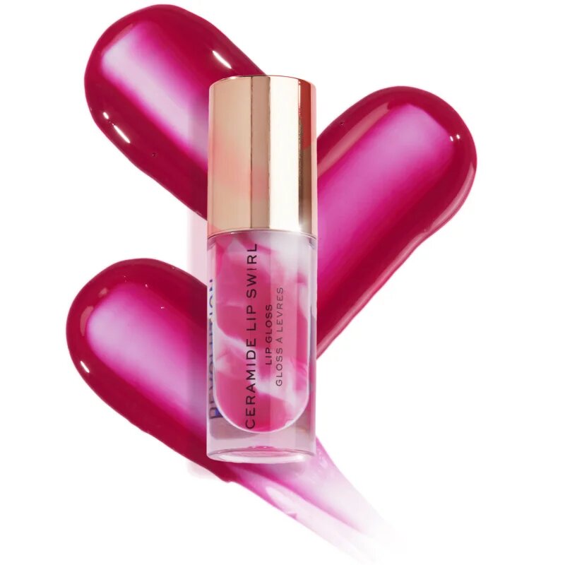Revolution Ceramide Swirl lip gloss hidratant culoare Berry Pink 4.5 ml