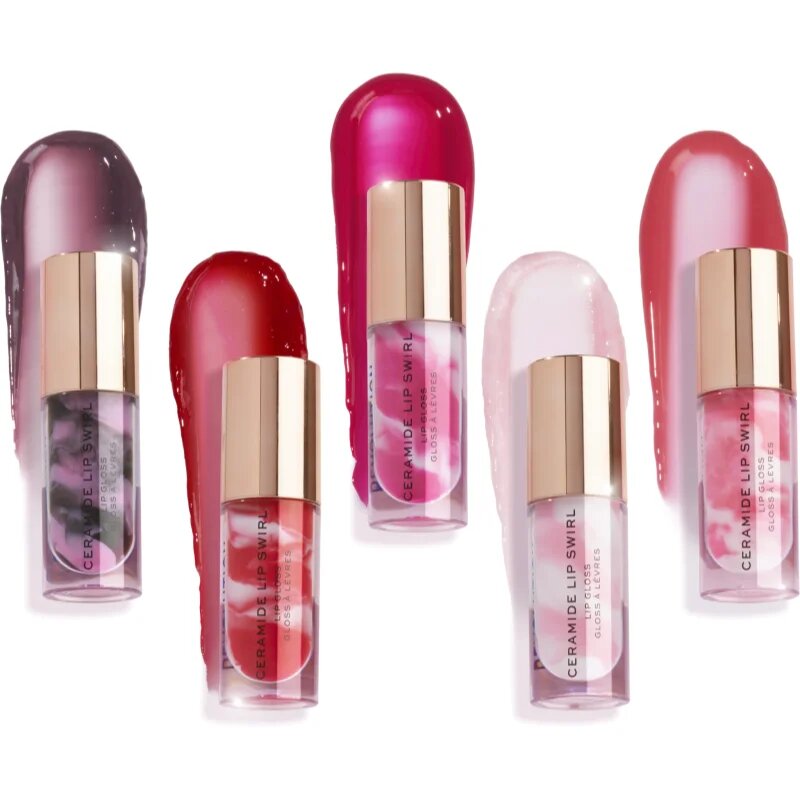 Revolution Ceramide Swirl lip gloss hidratant culoare Pure Gloss Clear 4.5 ml