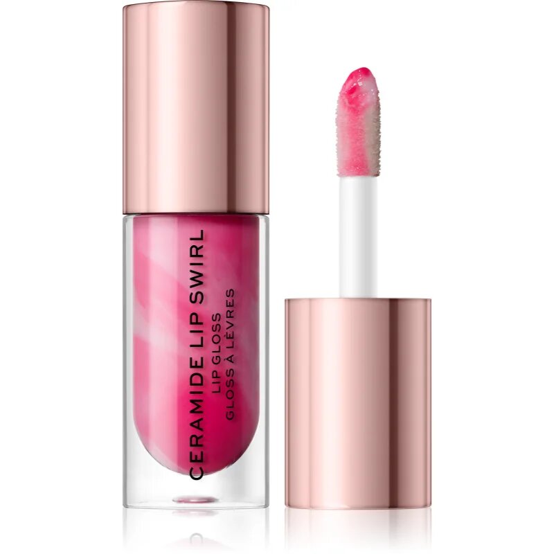 Revolution Ceramide Swirl lip gloss hidratant culoare Sweet Soft Pink 4.5 ml