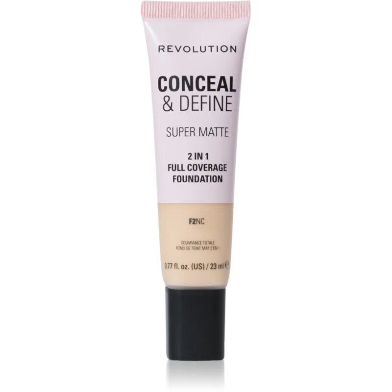 Revolution Conceal & Define machiaj cu efect matifiant culoare F2NC 23 ml