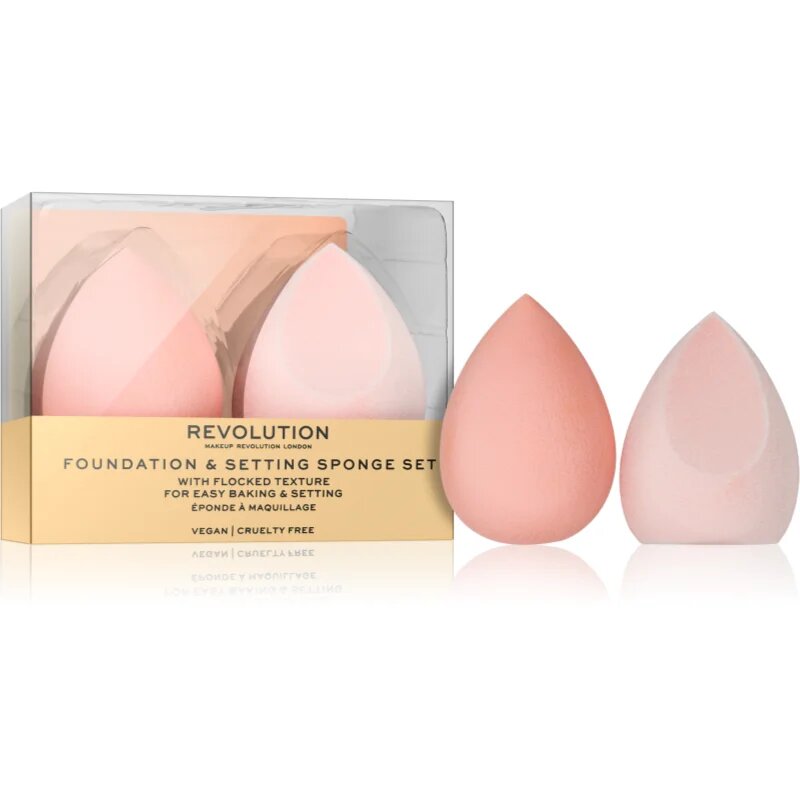 Revolution Conceal & Fix burete pentru machiaj 2 buc