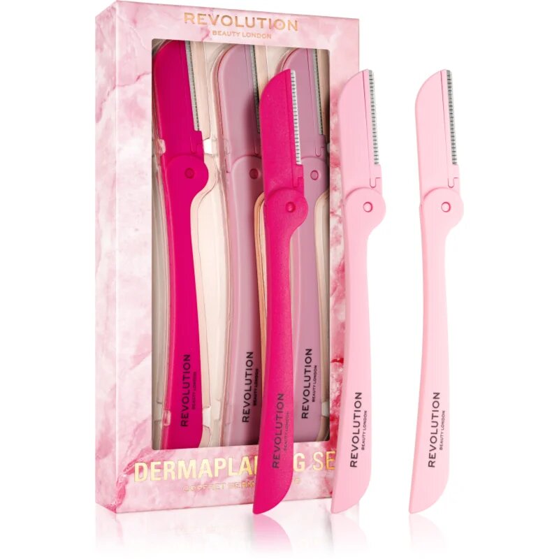 Dermaplaning Set îndepărtare păr de pe față și gât 3 buc
