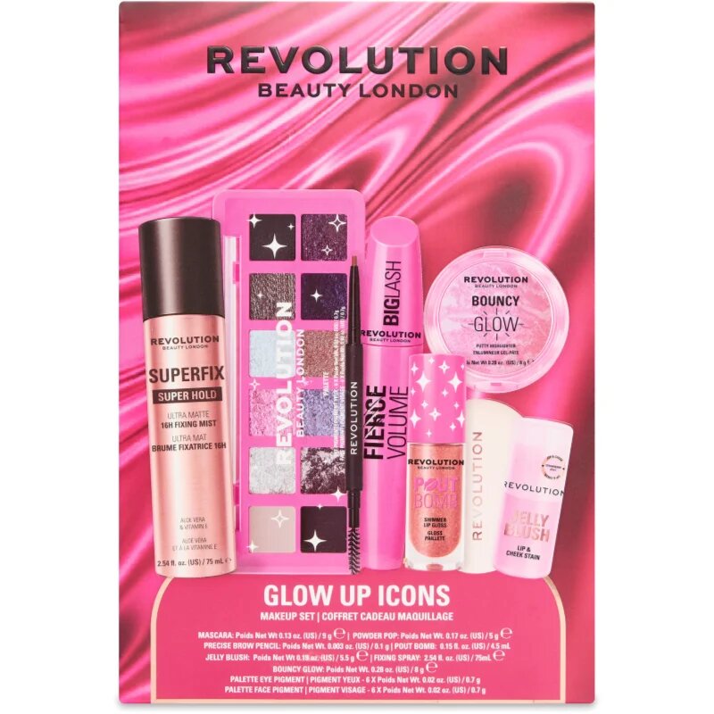 Revolution Glow Up Icons Set set cadou faciale 1 buc