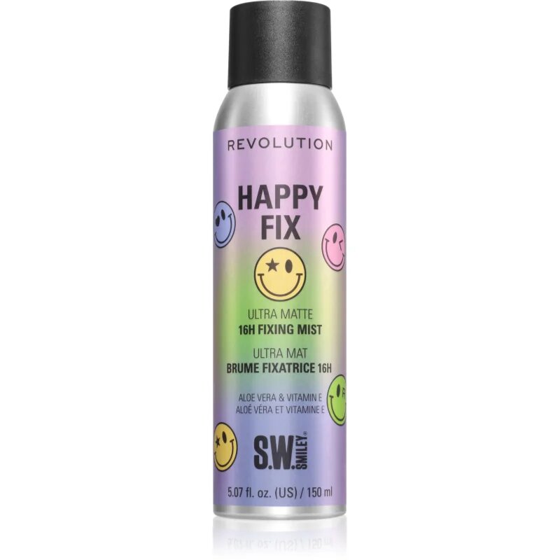 Revolution Happy Fix Ultra Matte 16h Fixing Mist fixator make-up 150 ml