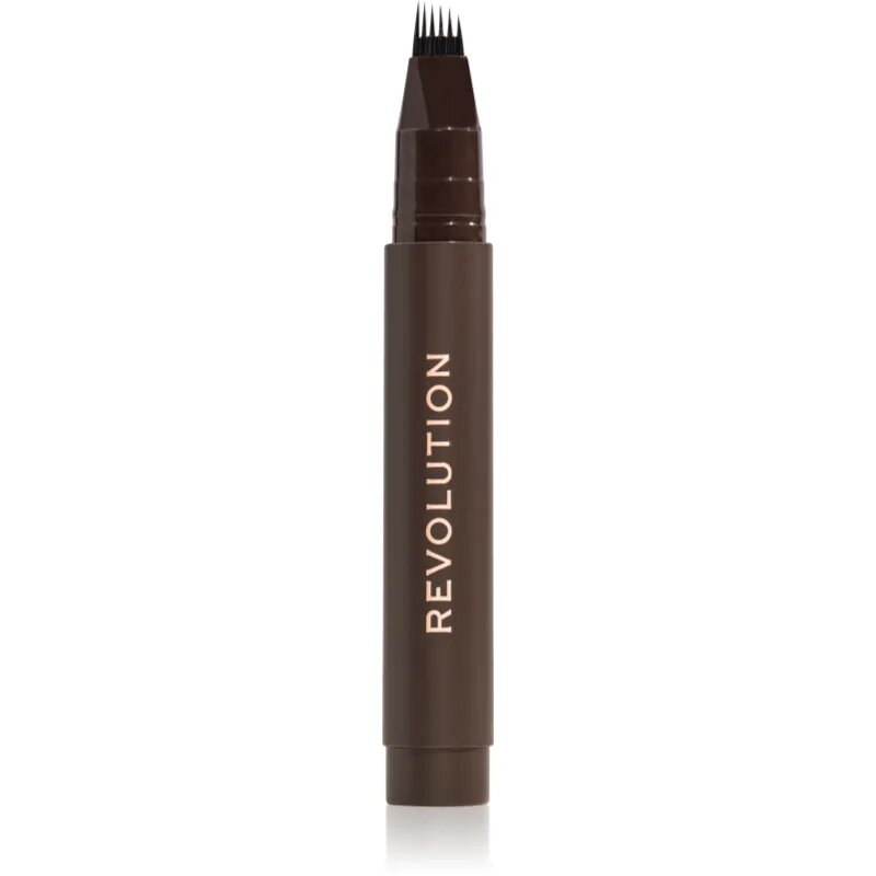 Revolution Instant Brow Hair creion pentru sprancene culoare Dark Brown 1.8 ml