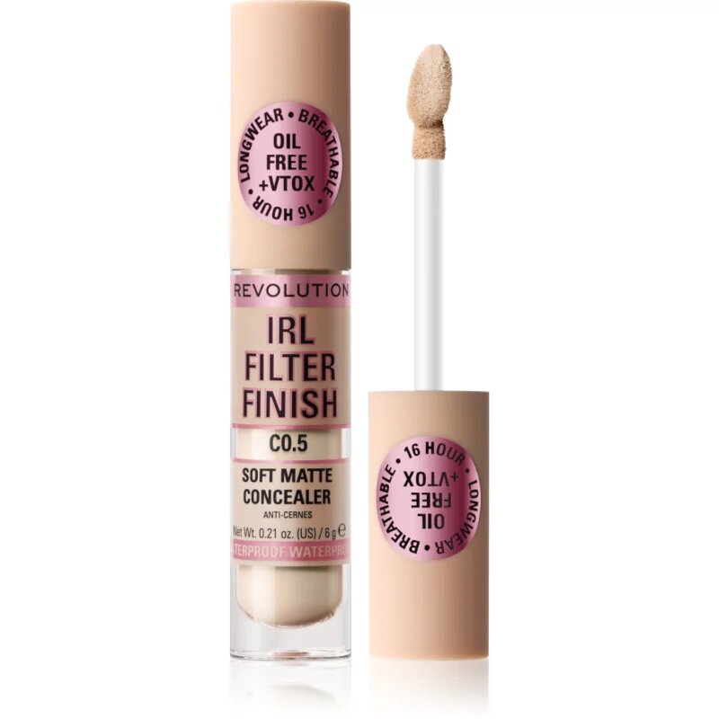 Revolution IRL Filter anticearcan cu efect de lunga durata acoperire completa culoare C0.5 6 g