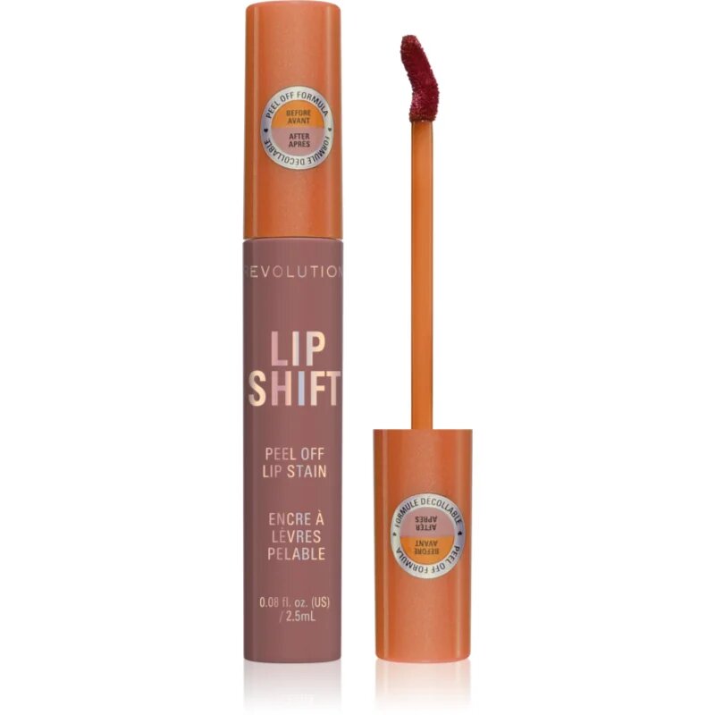 Revolution Lip Shift Peel Off Lip Stain ruj culoare Moonlight Nude 2.5 ml