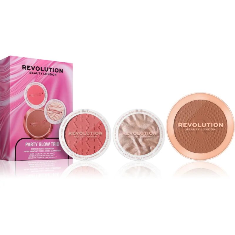 Revolution Party Glow Trio set cadou pentru o piele mai luminoasa 1 buc
