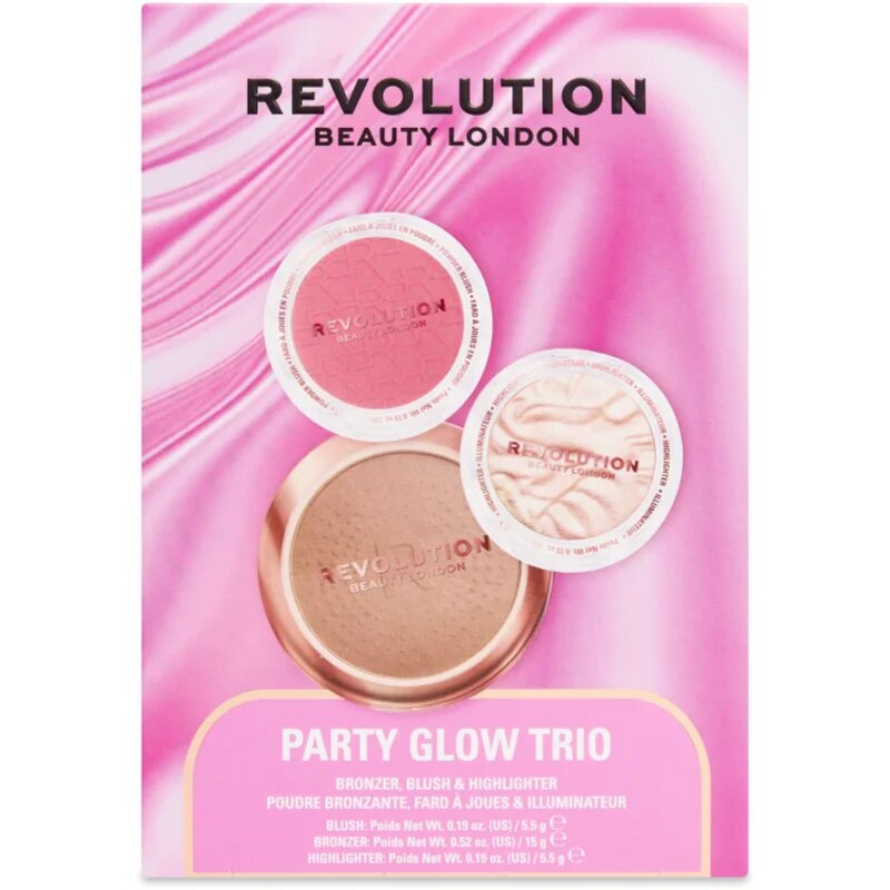 Revolution Party Glow Trio set cadou pentru o piele mai luminoasa 1 buc