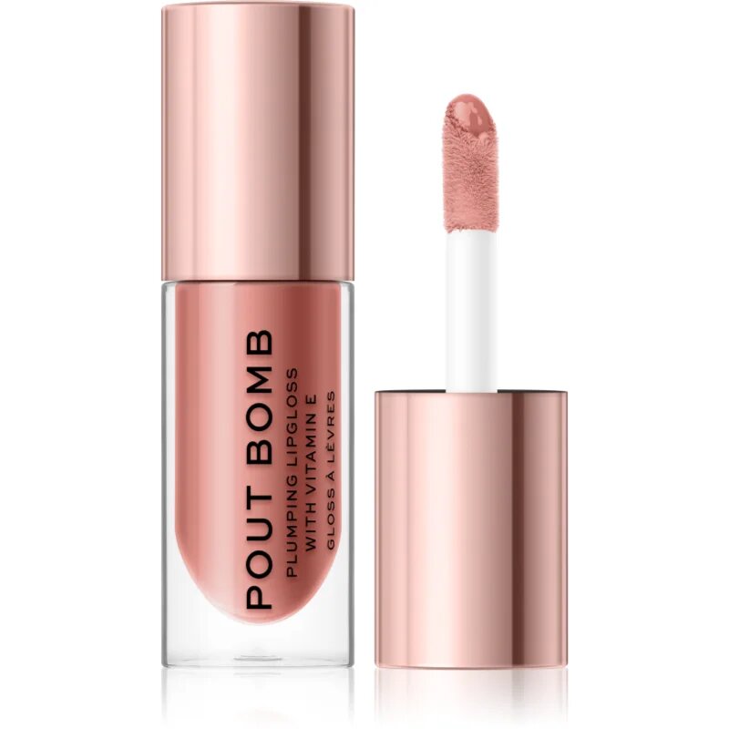 Revolution Pout Bomb luciu de buze pentru un volum suplimentar lucios culoare Doll 4.6 ml