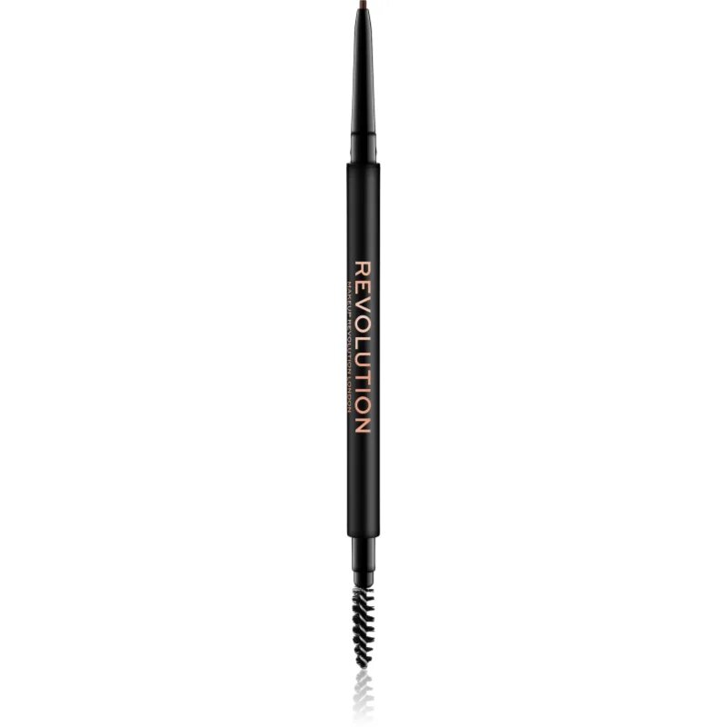 Revolution Precise Brow Pencil creion sprâncene precise cu pensula culoare Medium Brown 0.05 g