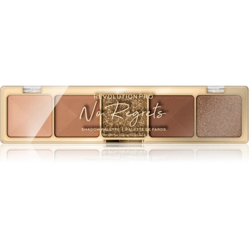 Revolution PRO Glam paletă cu farduri de ochi culoare No Regrets Soft Nude 55 g