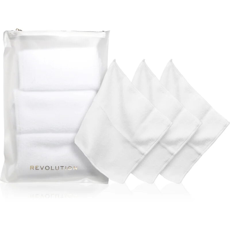 Revolution PRO Miracle Microfibre Cleansing Cloths prosop demachiant pentru make-up 3 buc