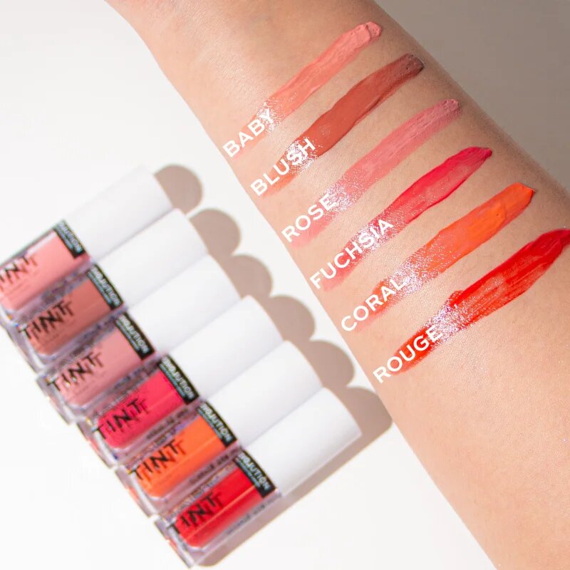 Revolution Relove Baby Tint blush lichid și luciu de buze culoare Coral 1.4 ml