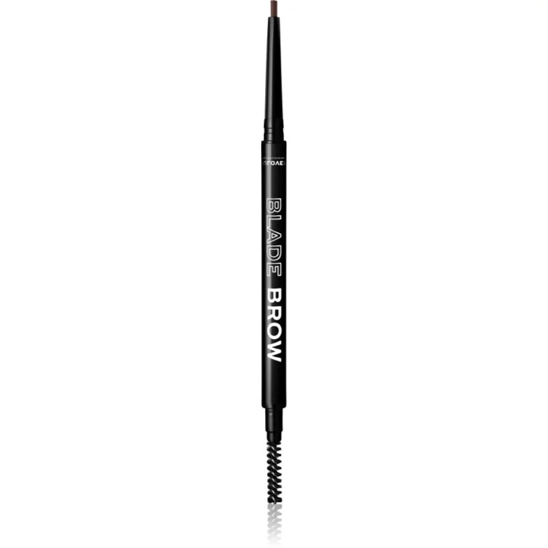Revolution Relove Blade Brow creion pentru sprancene cu pensula culoare Granite 0.1 g