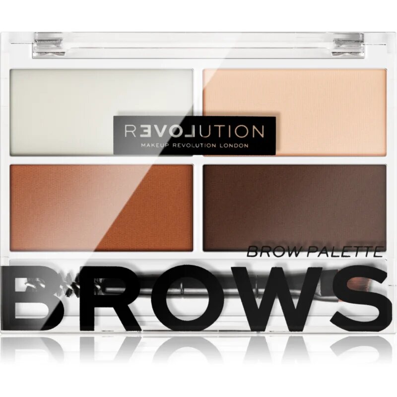 Revolution Relove Colour Cult paleta pentru machiaj sprancene culoare Medium 32 g