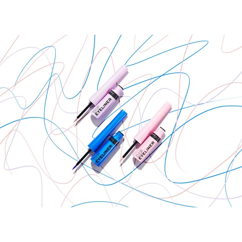 Revolution Relove Dip eyeliner lichid cu trasare precisă culoare Lilac 5 ml