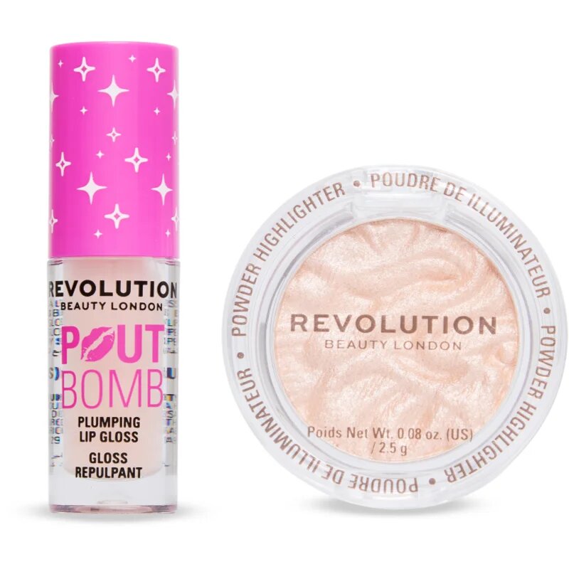 Revolution Shimmer mini Duo set cadou cu efect iluminator pentru femei 1 buc