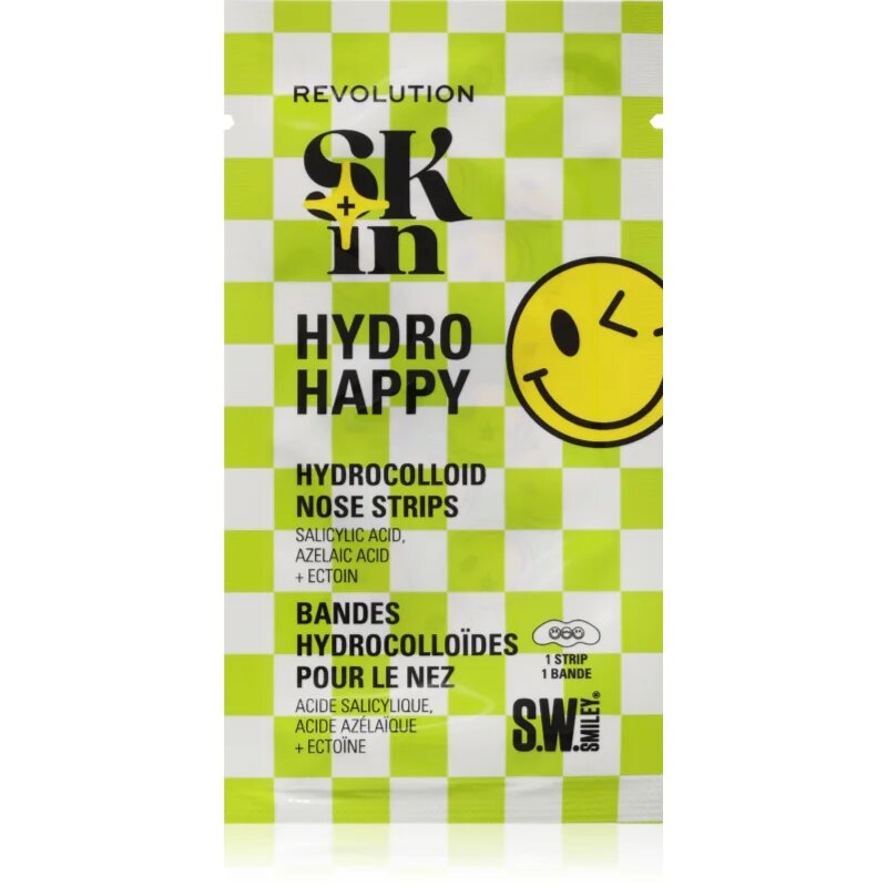 Revolution Skincare S.W.Smiley Skin mască exfoliantă pentru nas 8 buc