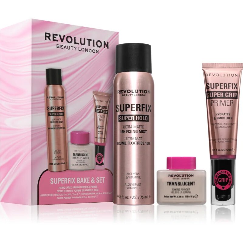 Revolution Superfix Bake Set set cadou faciale 1 buc
