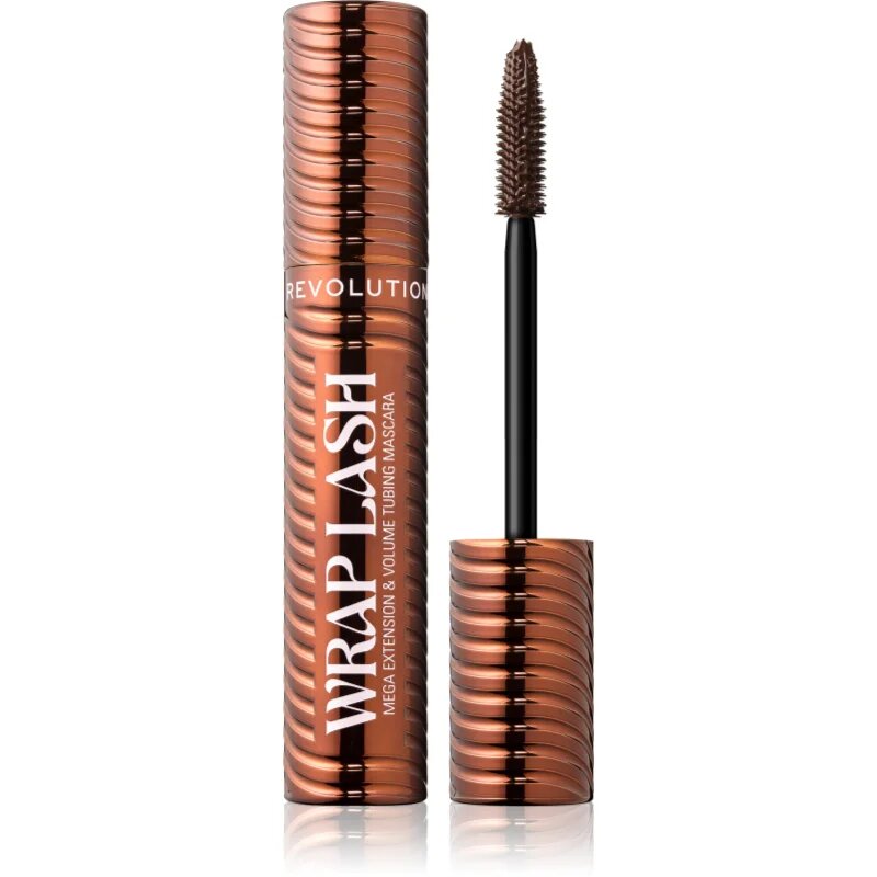 Revolution Wrap Lash Tubing mascara pentru extensie rotunjire si volum culoare Brown 8.5 ml
