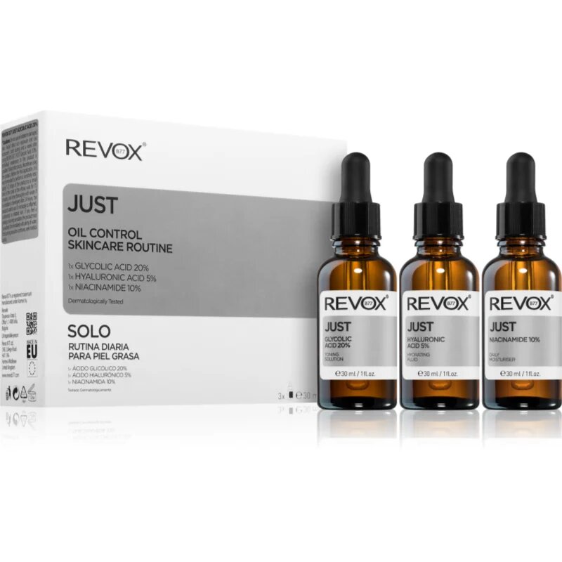JUST Oil Control Skincare Routine set pentru ten gras