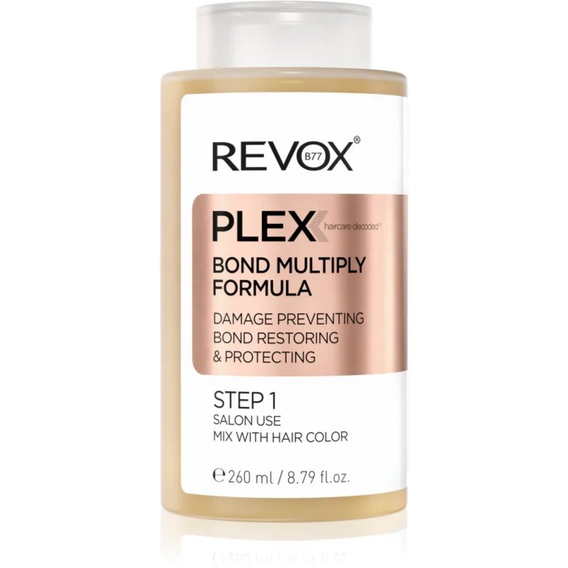 Revox B77 PLEX Bond Multiply Formula. Step 1 Ingrijire protectoare pentru par degradat sau tratat chimic 260 ml